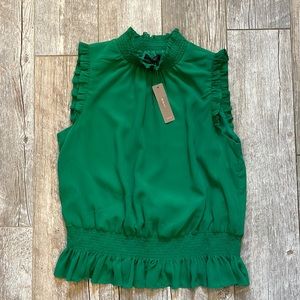 J.Crew beautiful green blouse